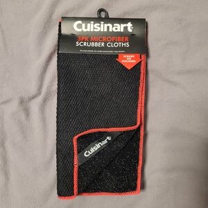 ✨️3/$10✨️ Cuisinart Black Microfiber Scrubber Cloths